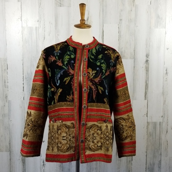 Sag Harbor Jackets & Blazers - Sag Harbor Tapestry Jacket Size 10.